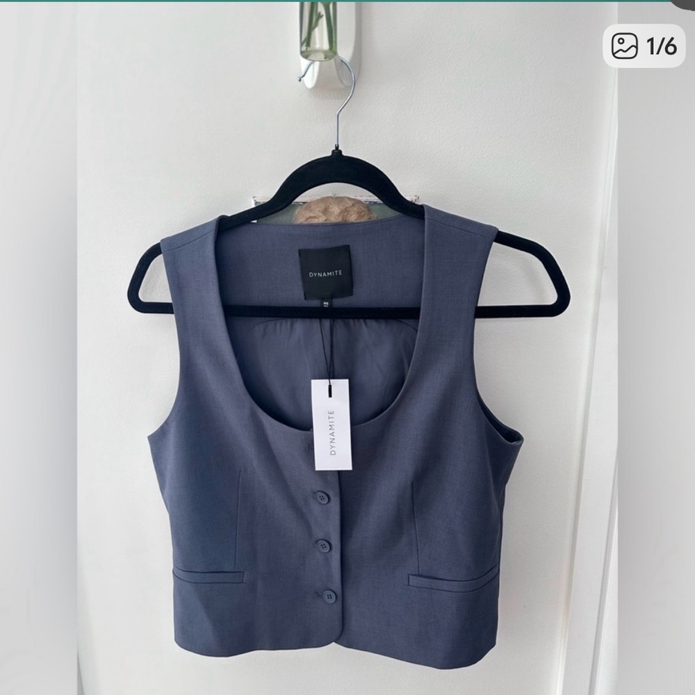 Dynamite Button-Up Vest - Picture 3 of 7